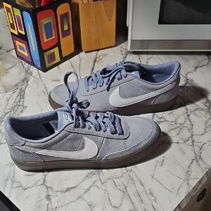 Nike Grayish/Light Purple and White Men's Sneakers